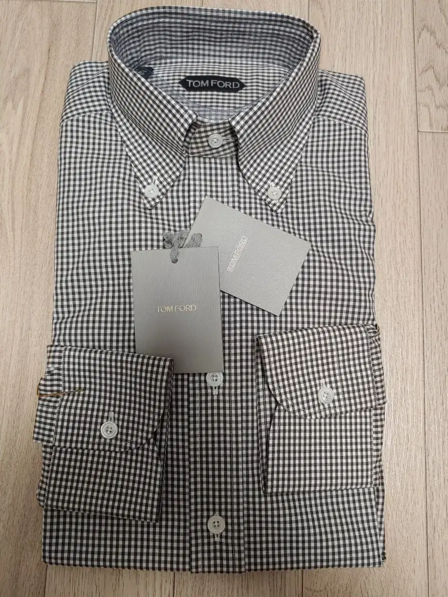 Tom Ford Chocolate Brown Check Shirt