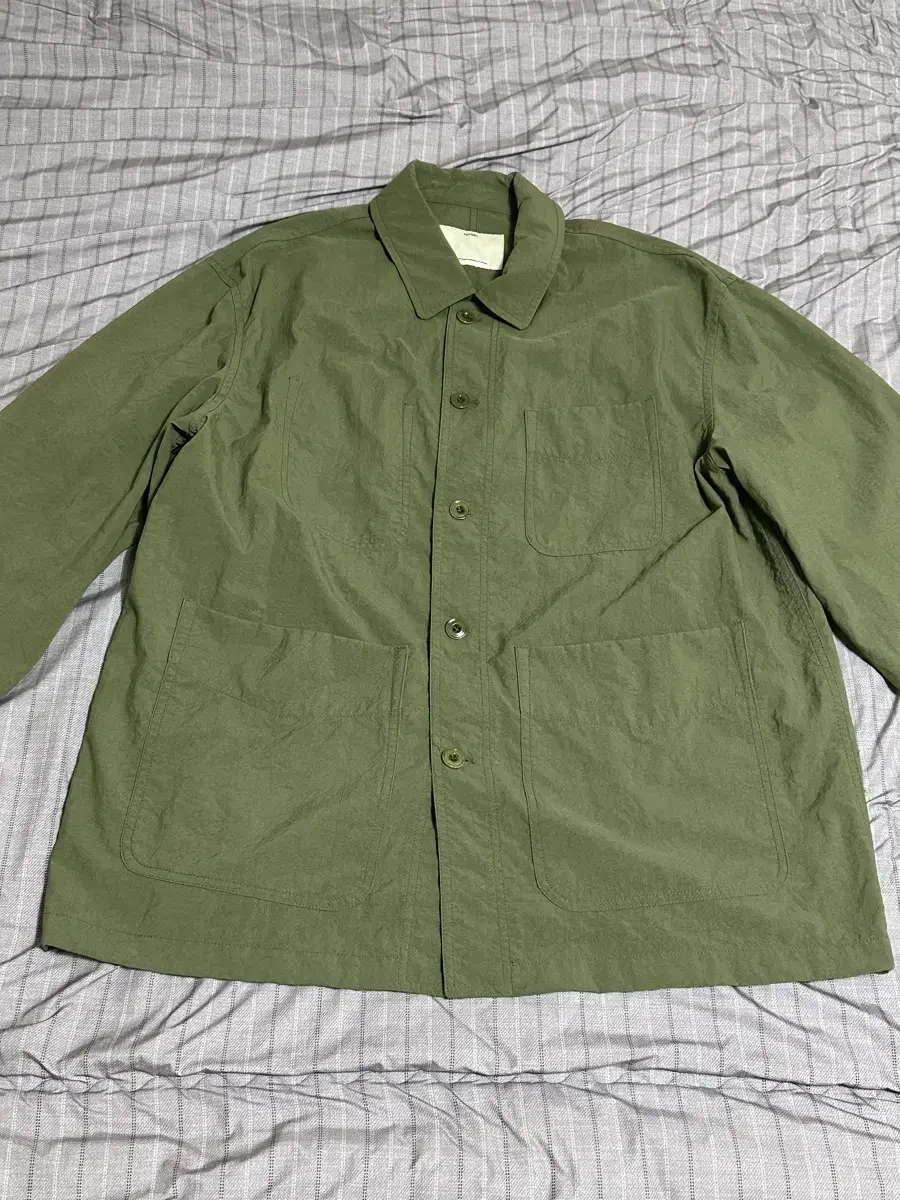 Pottery Nylon Work Jacket Olive 2