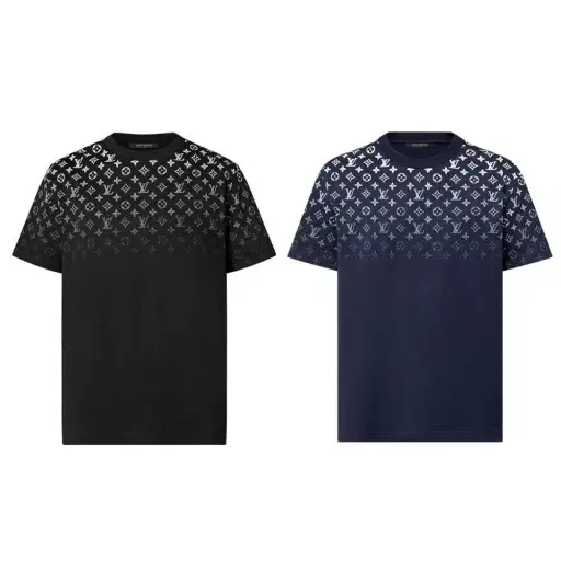 Louis Vuitton Grainy Cotton T-shirt Navy