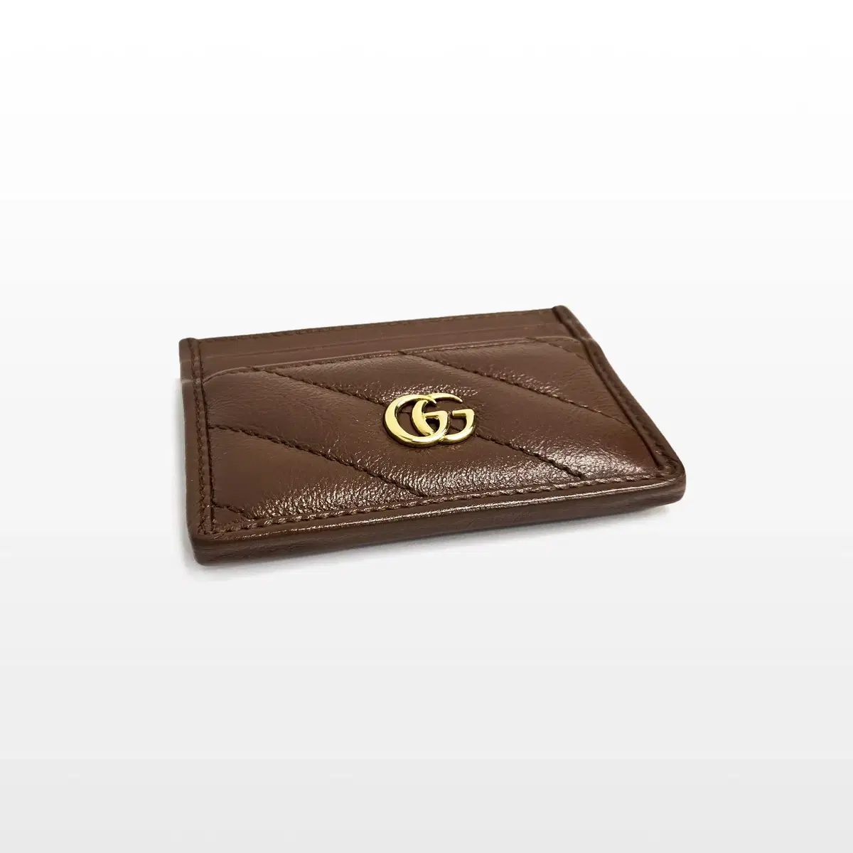 Gucci GG Marmont Leather Brown kard Wallet 443127