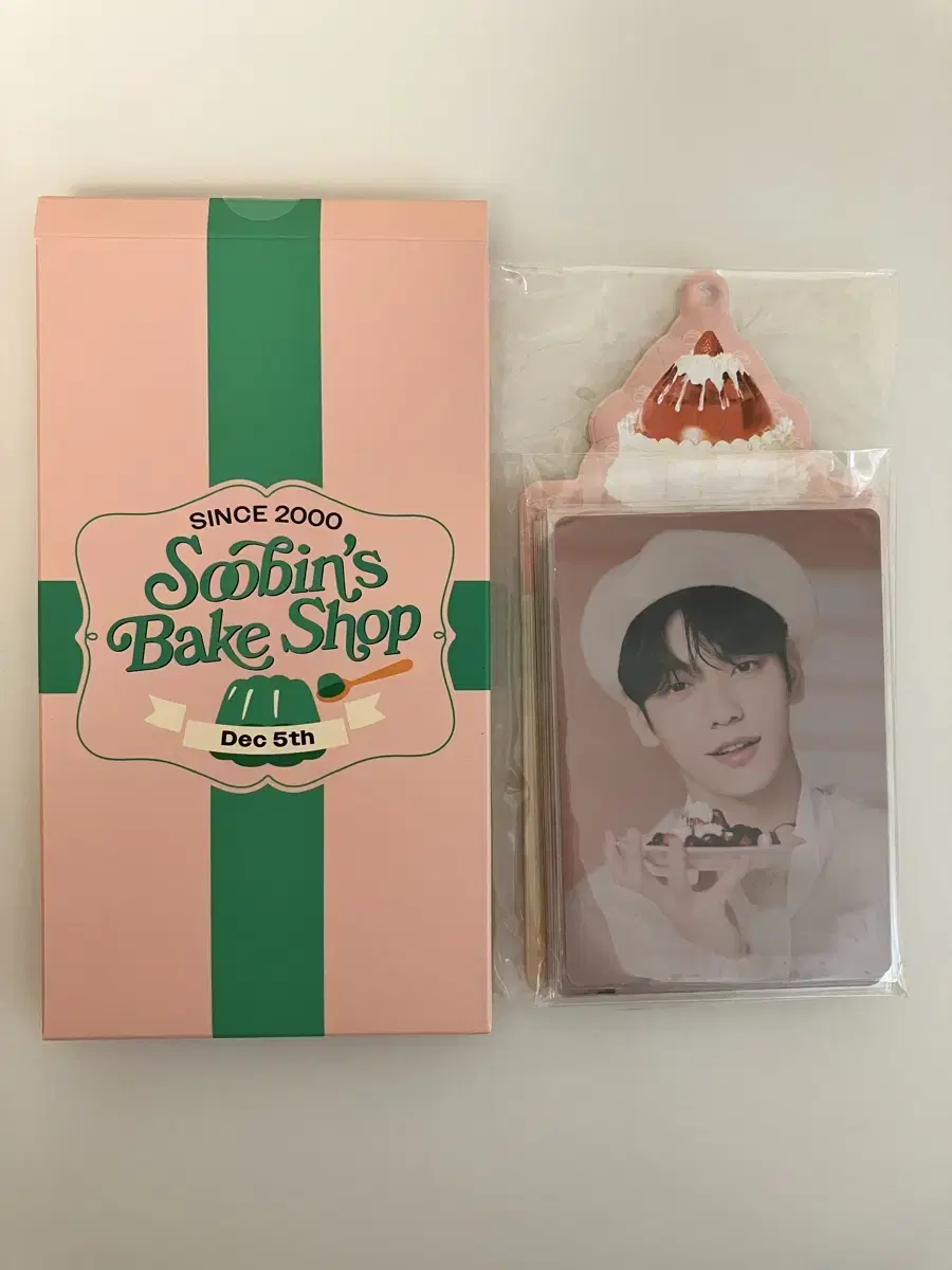 txt soobin photo card birthday md goods bakery holder keyring