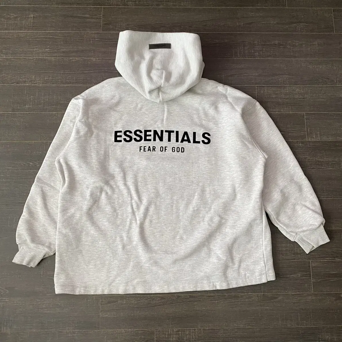 FEAR OF GOD ESSENTIALS 오프 화이트 코튼 후디