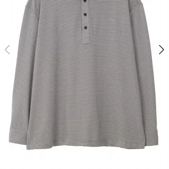 파히섬 OVERSIZED STRIPE SHIRT_GRAY