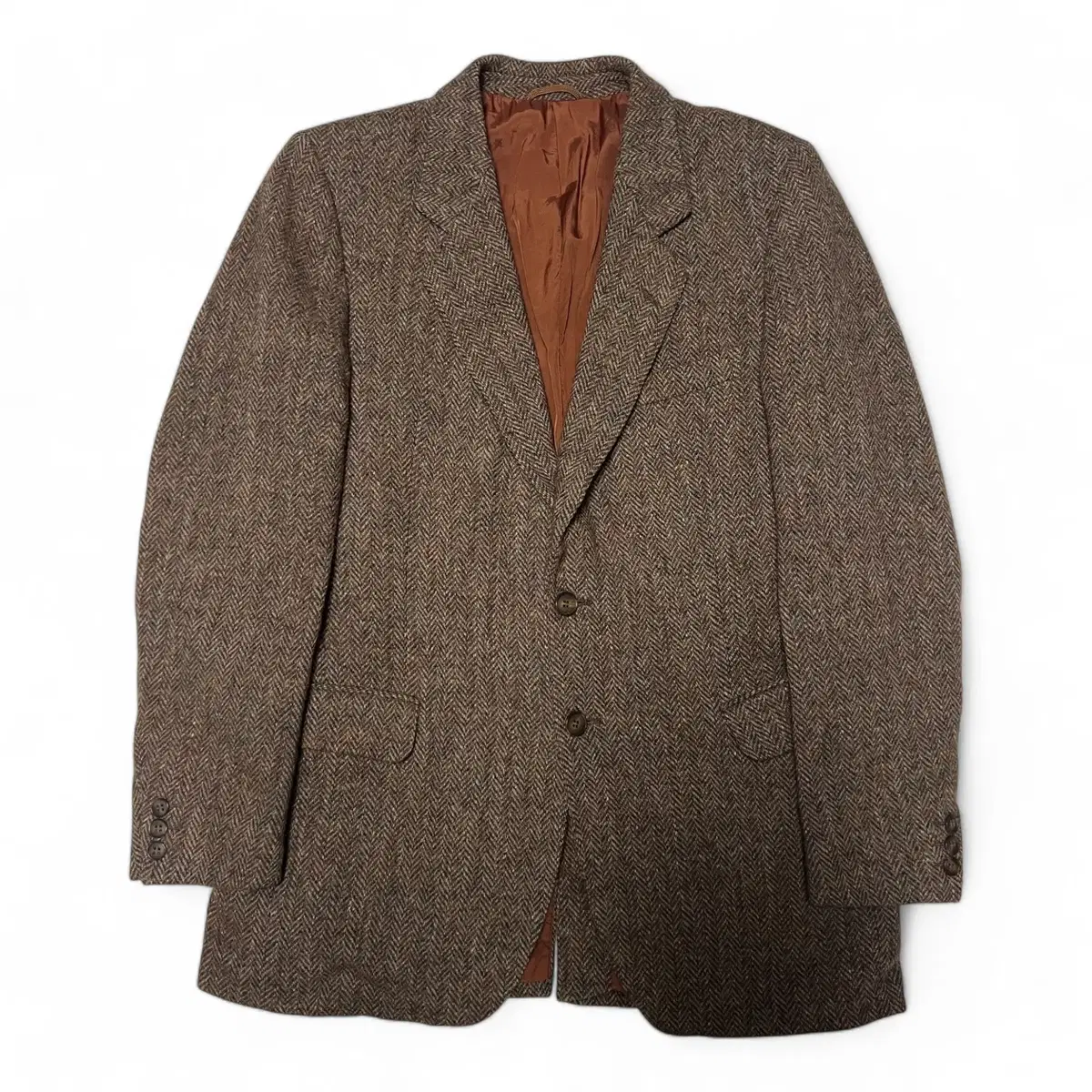 HARRIS TWEED 헤리스트위드 헤링본 투버튼 블레이져자켓(M)