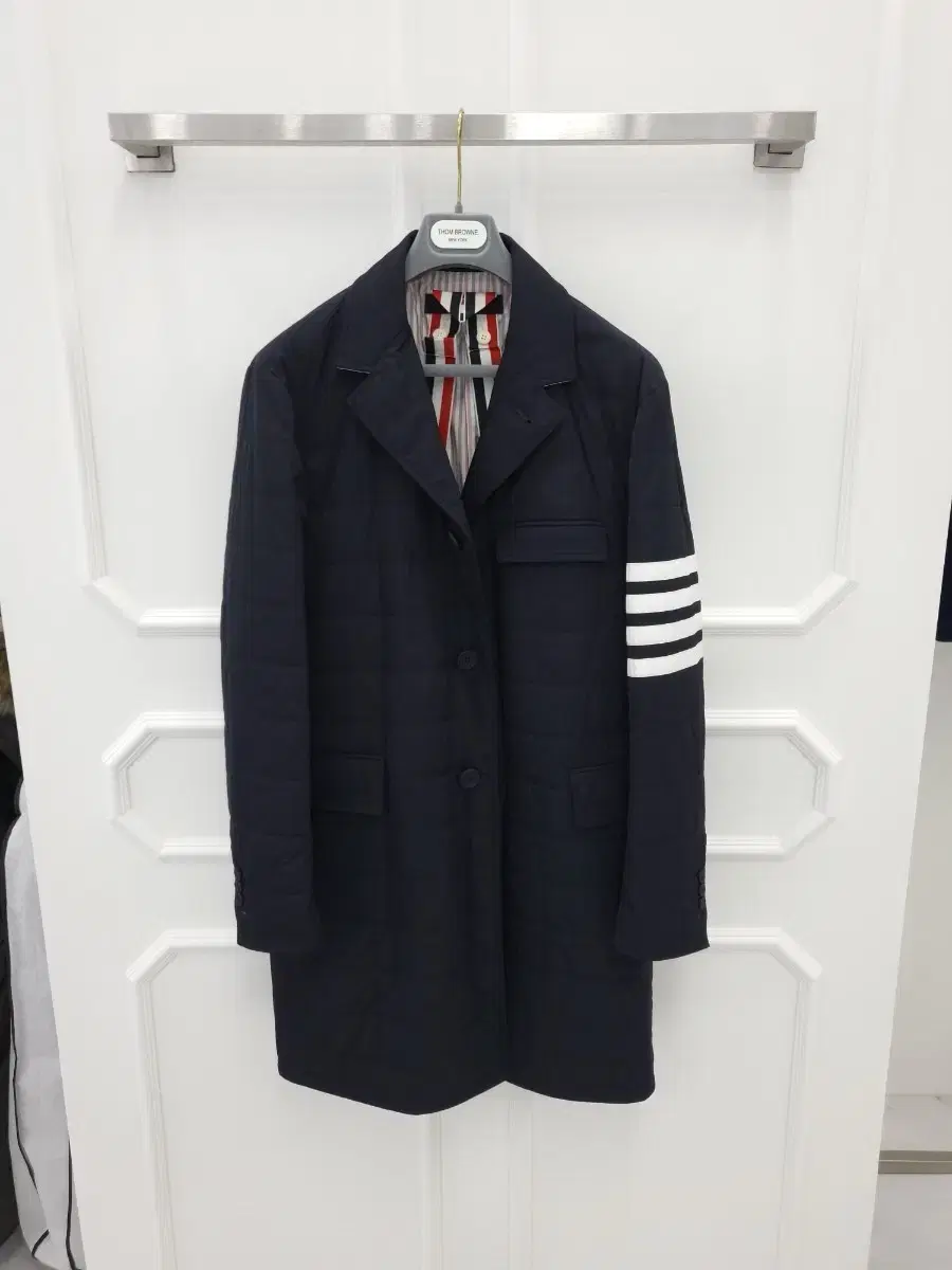 Thom Browne Down-Filled Chesterfield Twill Puffer Coat