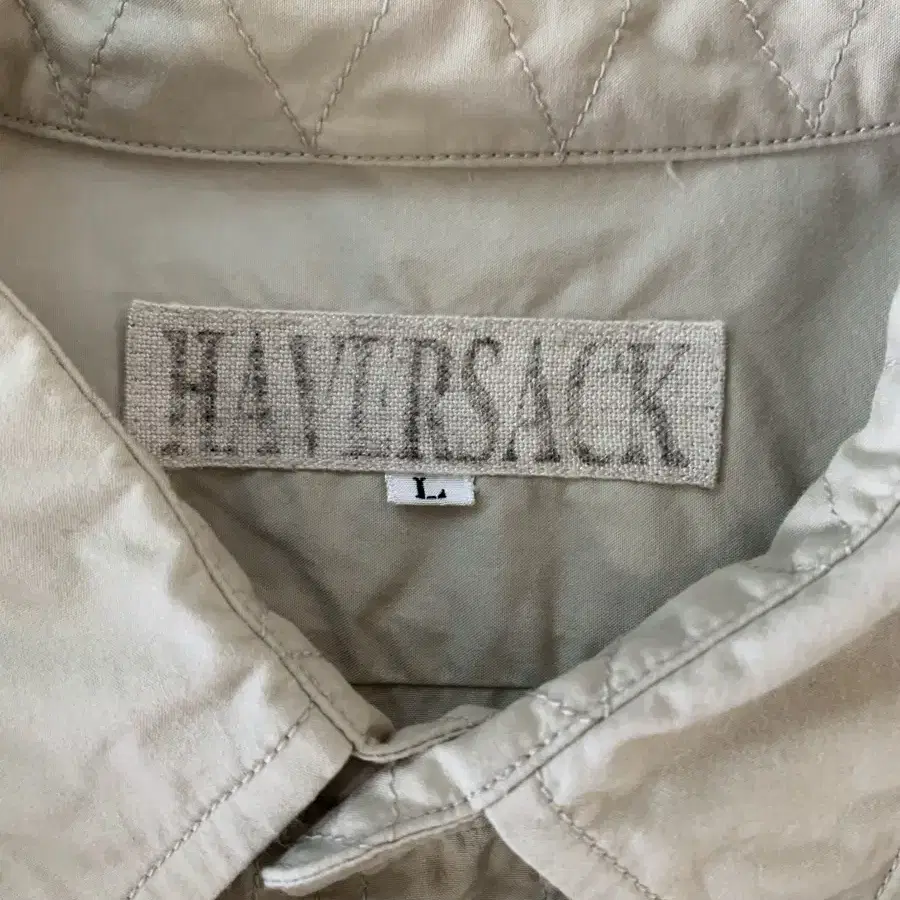 하버색 haversack 베이지 포켓 셔츠 L사이즈