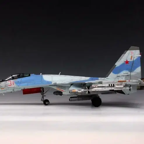 [가격포기] SU-35 Flanker-E 전투기 프라모델 도색작