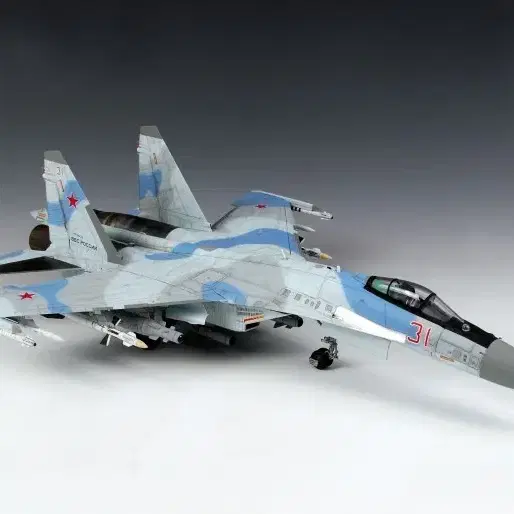 [가격포기] SU-35 Flanker-E 전투기 프라모델 도색작