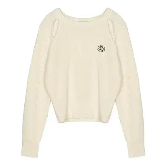 닉앤니콜 RIBBED CUT OUT KNIT_IVORY