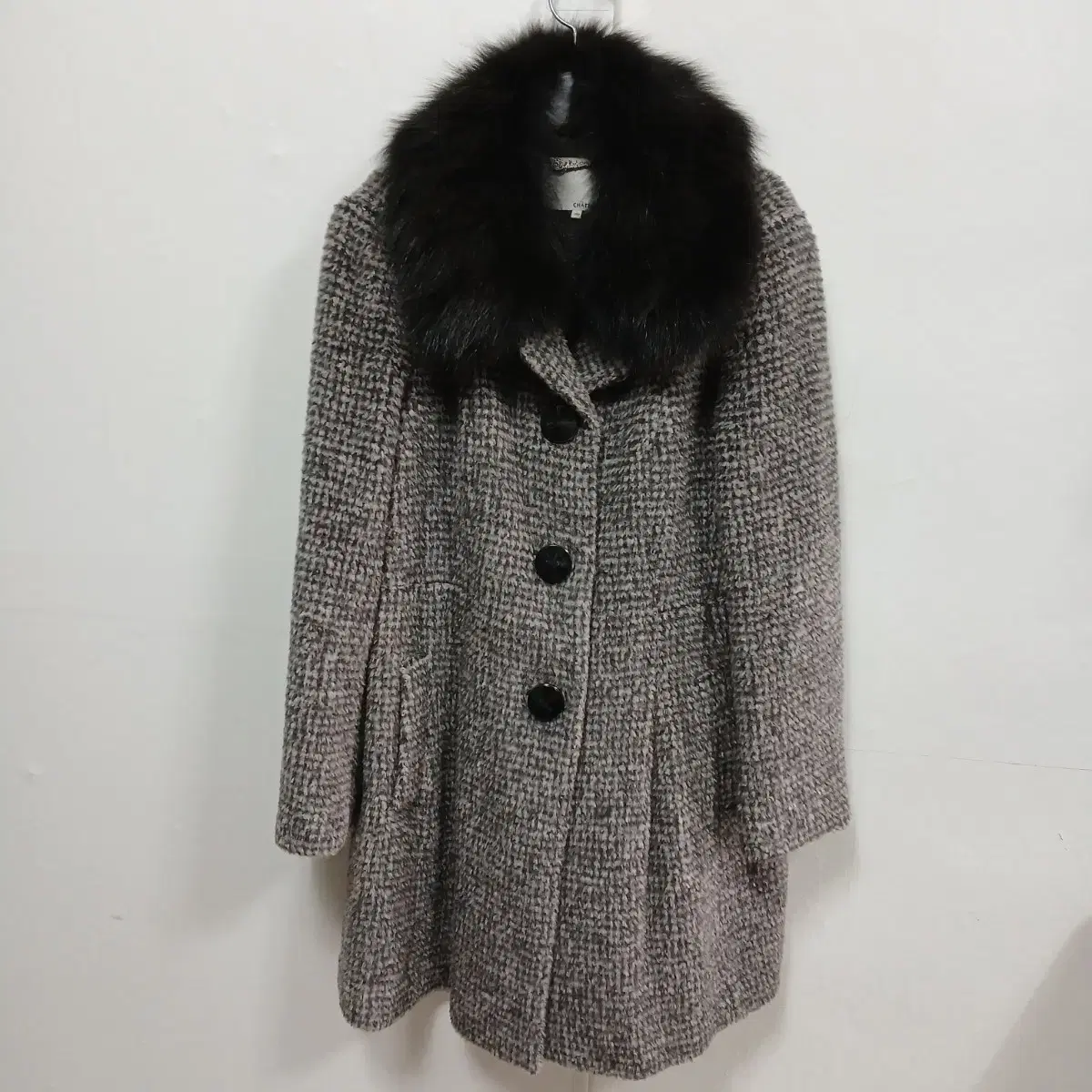 Chaterren Moalpak Fox Gray Checked Coat 95-100