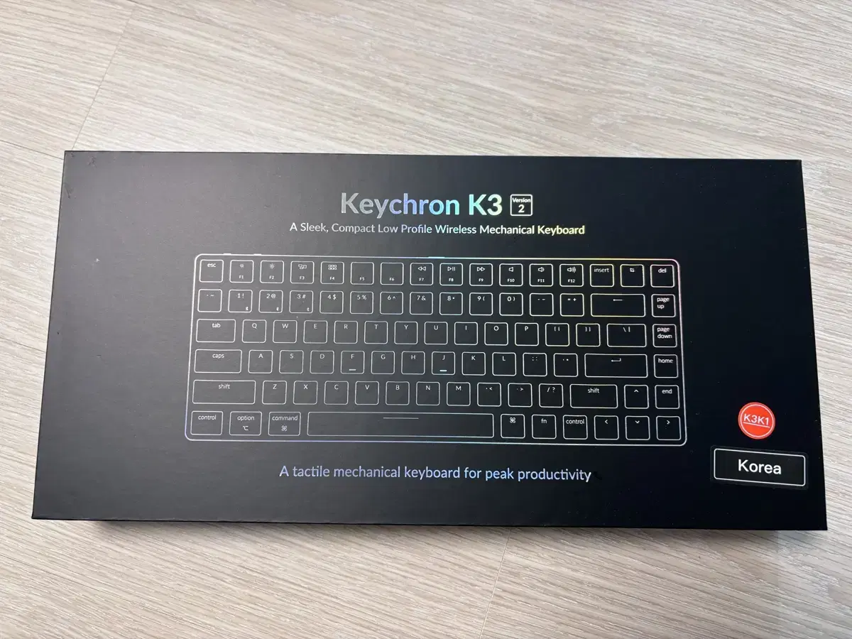 키크론 keychron k3 화이트 적축