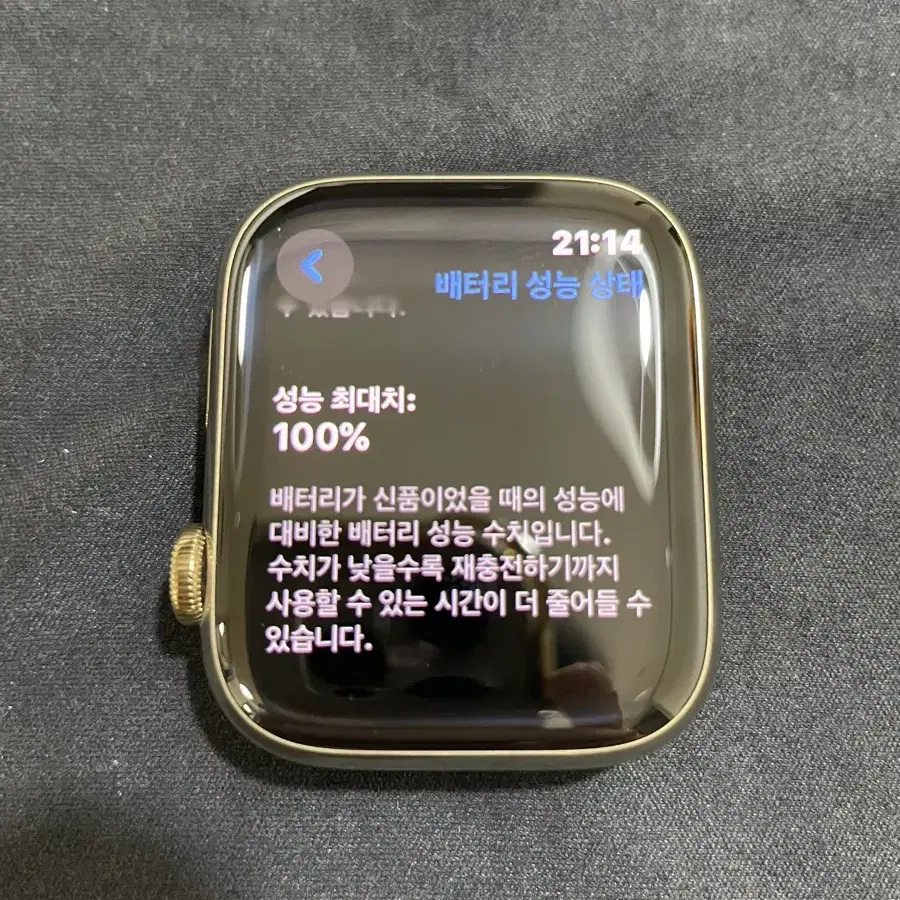 애플워치8 45mm 스테인리스 골드 밀레니즈루프