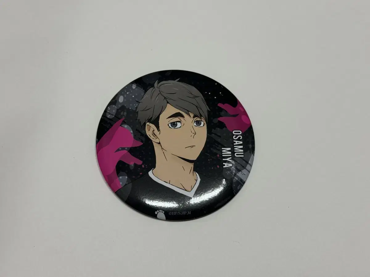 Haikyuu Miya Osamu Big Can Badge Figure Preso Kuji