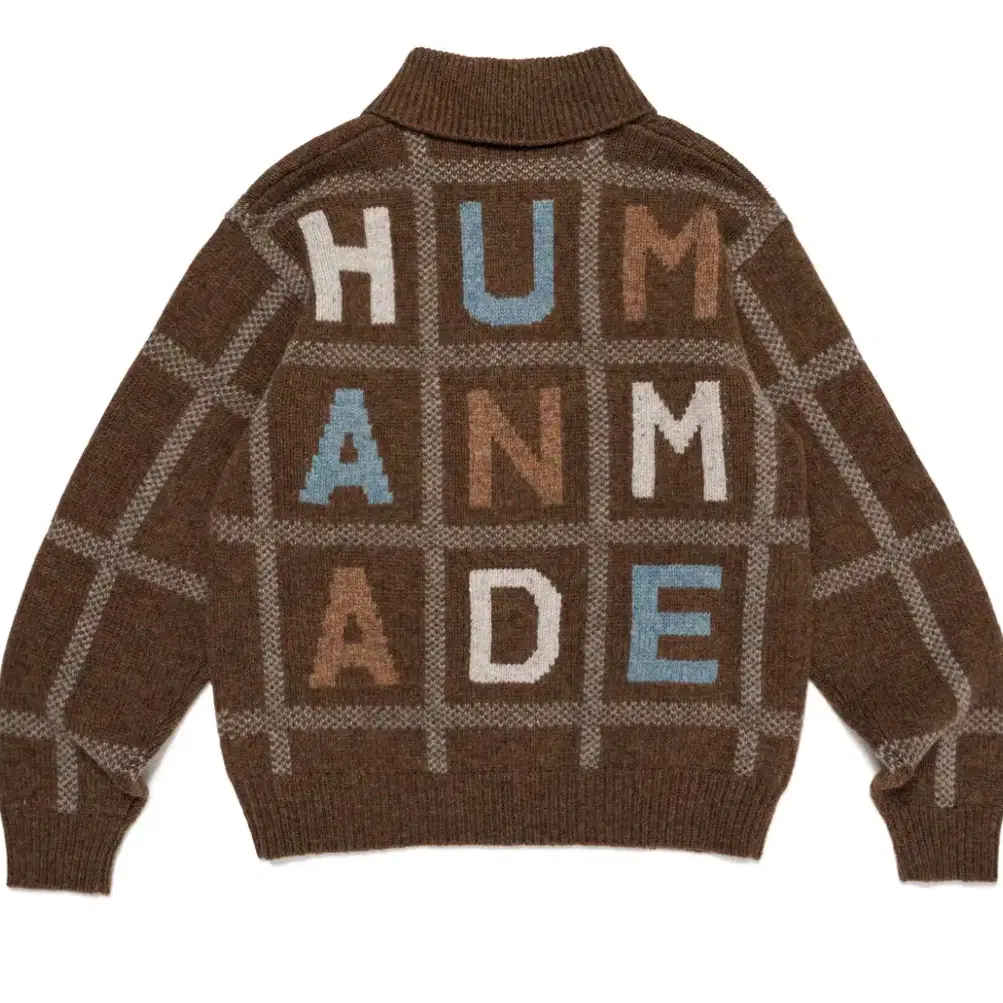 휴먼메이드 ANIMAL HALF-ZIP KNIT SWEATER 새상품 L