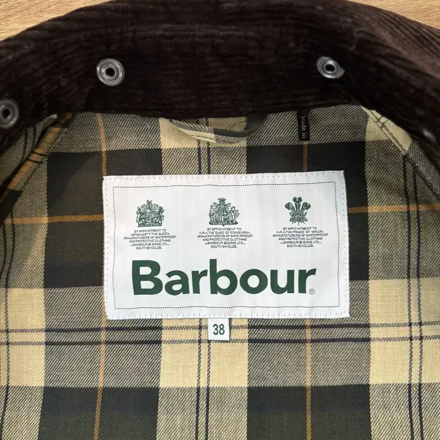 Barbour 바버 버글리 코트 38사이즈