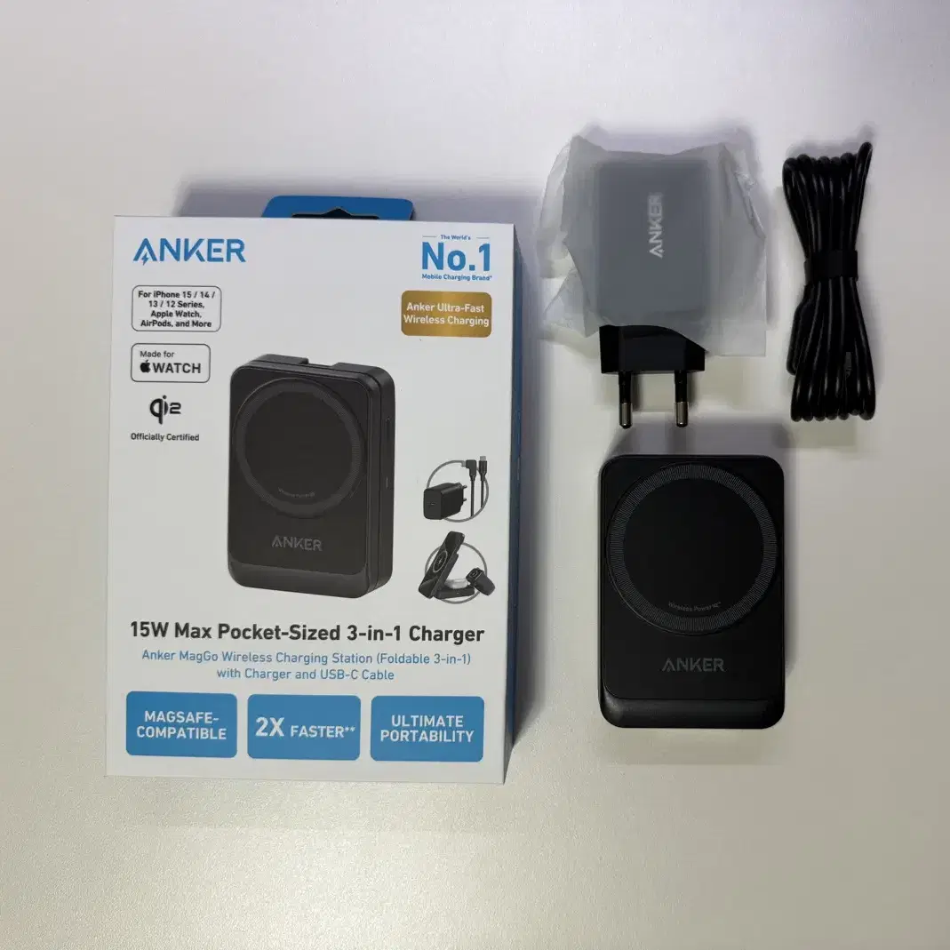 anker qi2 3in1 맥세이프 충전기