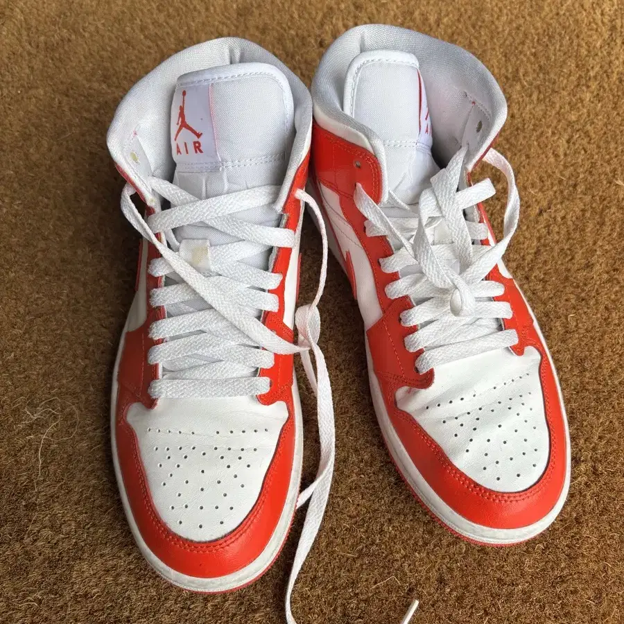 Jordan 1 Mid Habanero Red 245