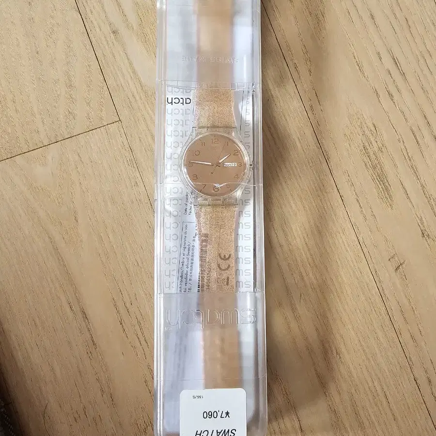 스와치 SWATCH PINK GLI STAR SUOK703