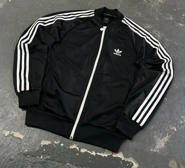 Adidas Black Europa Tracktop Jersey Zip Up 95/M