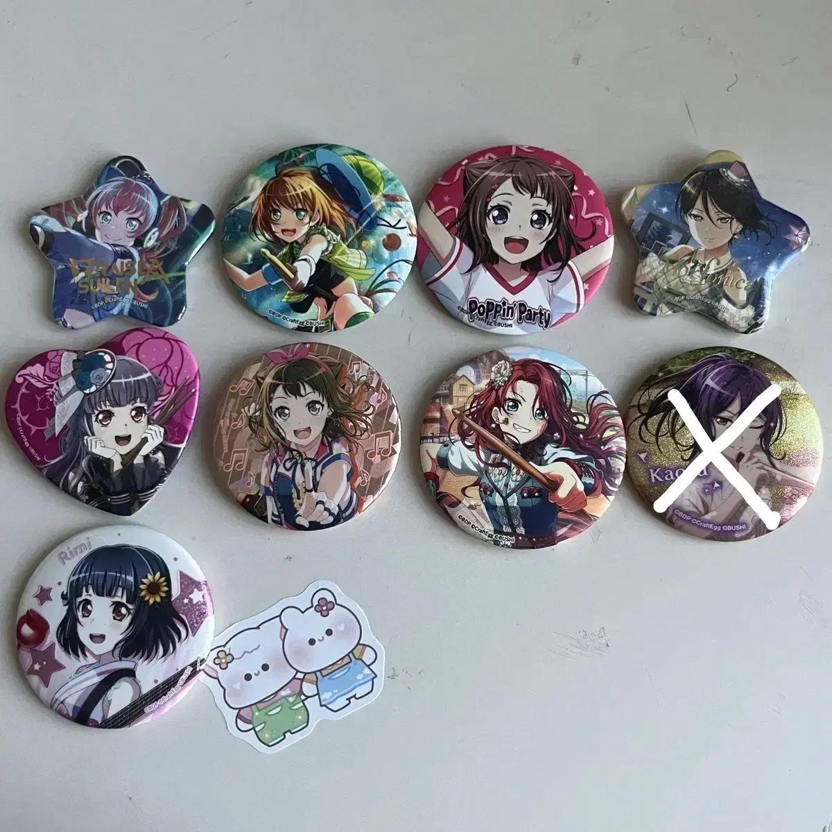 Bangdream canbadge kasumimayatomoekaoruirimichuchu