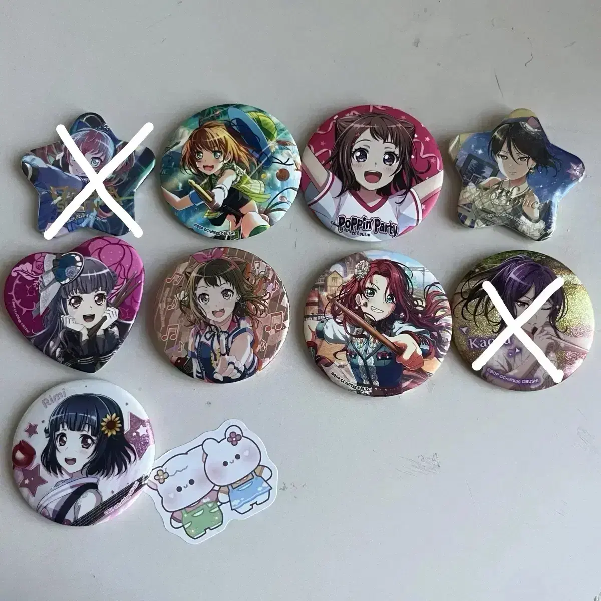 Bangdream Canbadge Kasumimayatomoeruirimichuchu