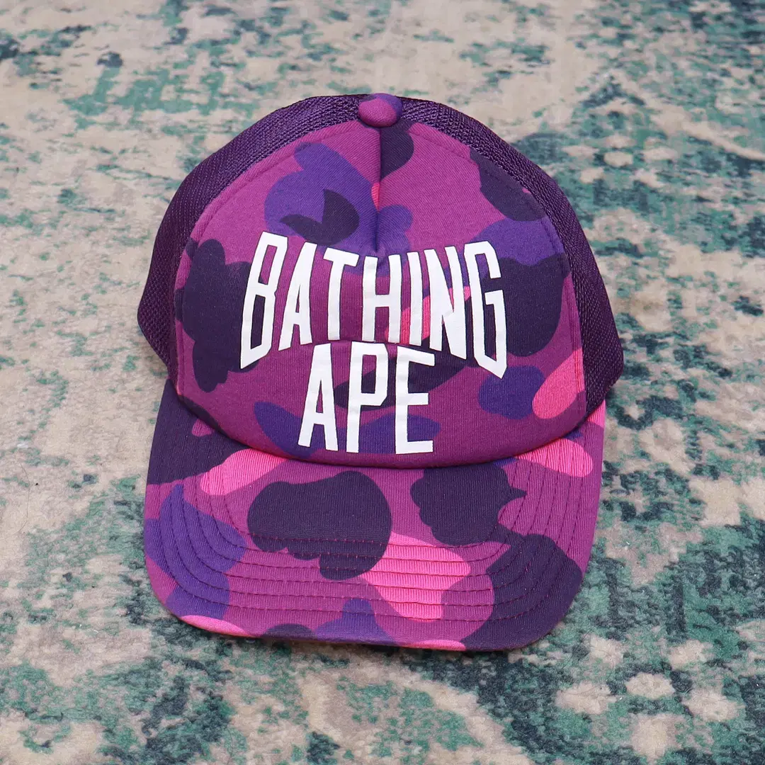 Bape 베이프 레터링로고 트러커캡 모자 카모