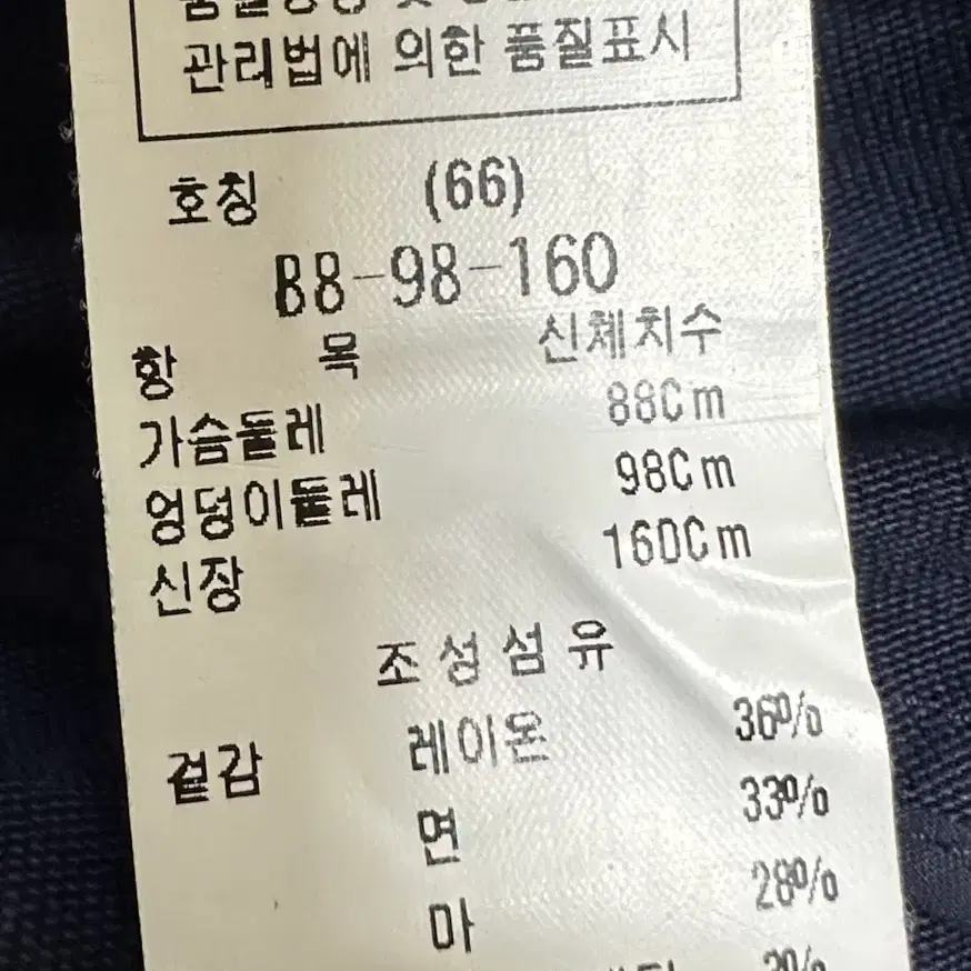 듀엘 자켓 네이비 66