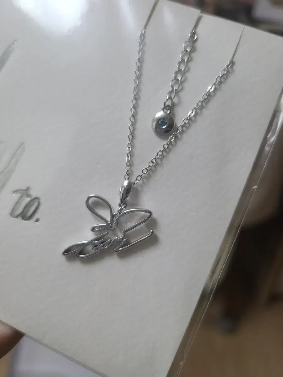 Girls Generation taeyeon sign 2020 birthday Necklace Silver