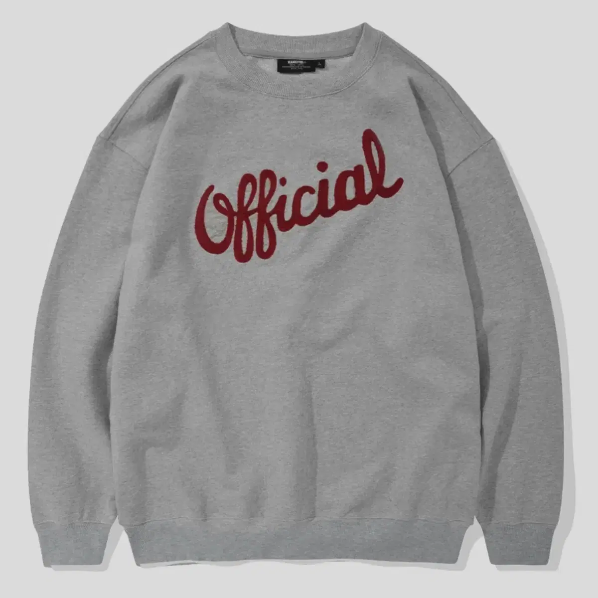 Kanatei Official Lettering Embroidered Crew Neck Sweatshirt L [Colorway].