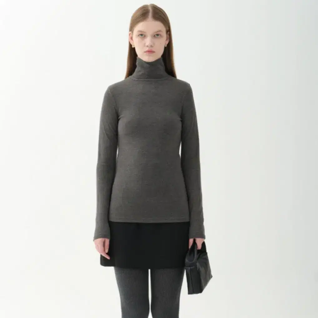 준바이준케이 폴라티 basic turtleneck_gray