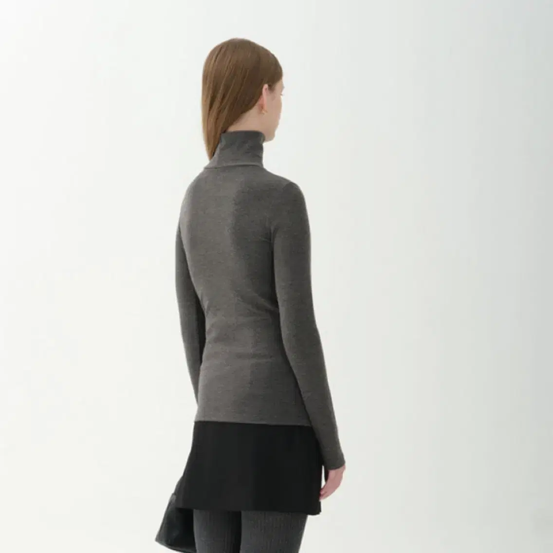 준바이준케이 폴라티 basic turtleneck_gray