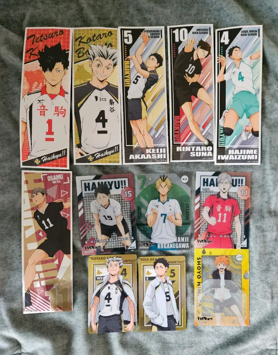 Haikyuu! Goods sell Long Sticker Clear Card Metal Card Kuroo Bokuto Akaashi