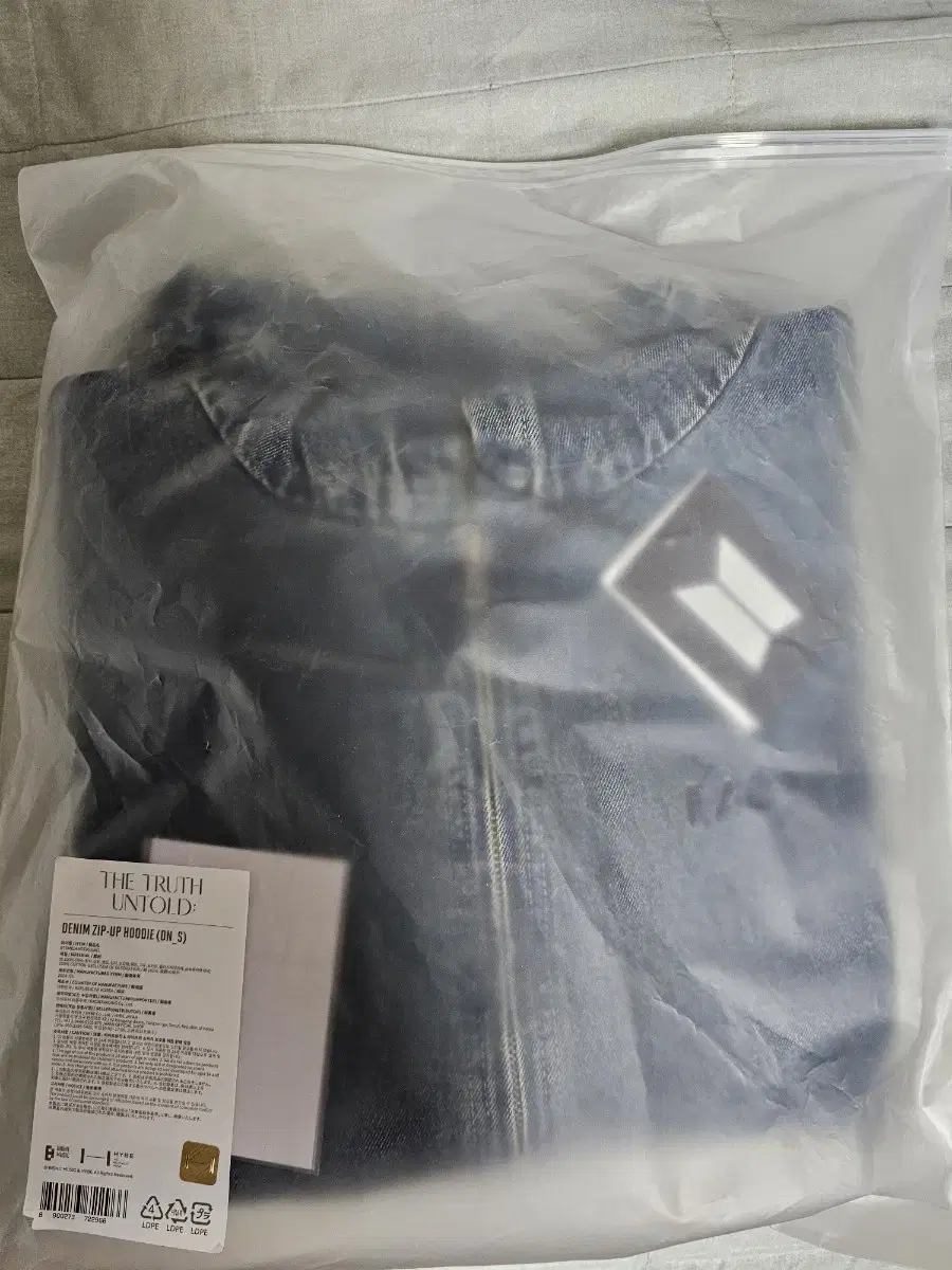 bangtan jimin exhibition denim zip-up small size