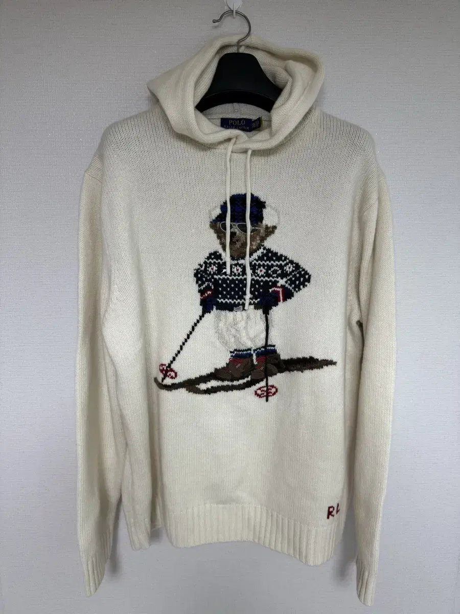 Polo Bear Ski Bear Wool Hoodie 2XL