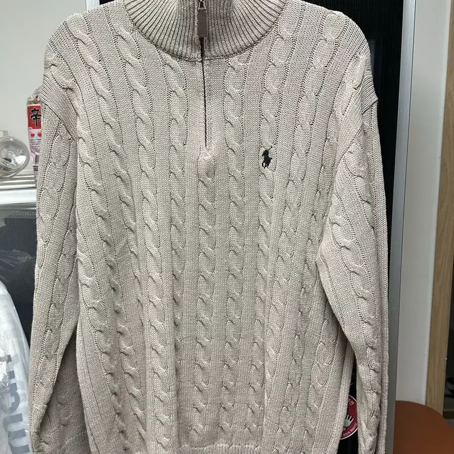 POLO 집업니트