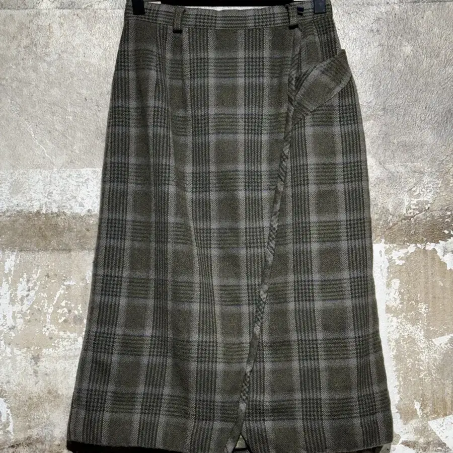 JPN Glen Check Midi Skirt