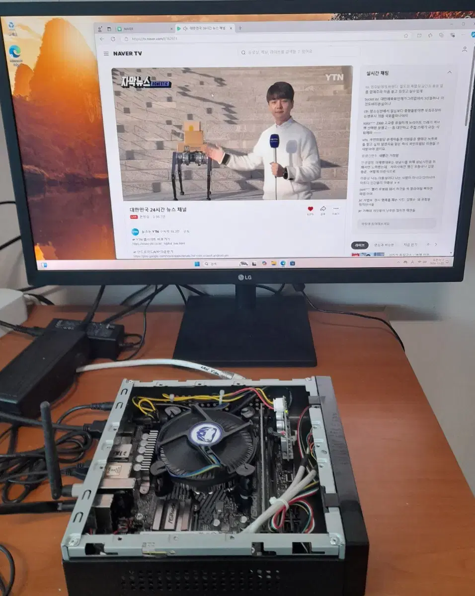 애즈락  h510m itx/ac g6400 미니피씨 미니본체