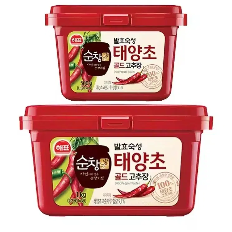 해표 태양초 골드 고추장 1kg + 500g