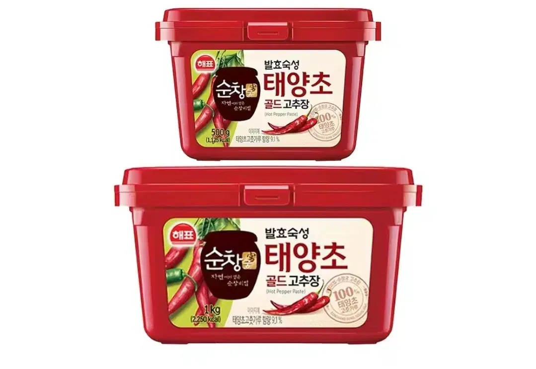 해표 태양초 골드 고추장 1kg + 500g