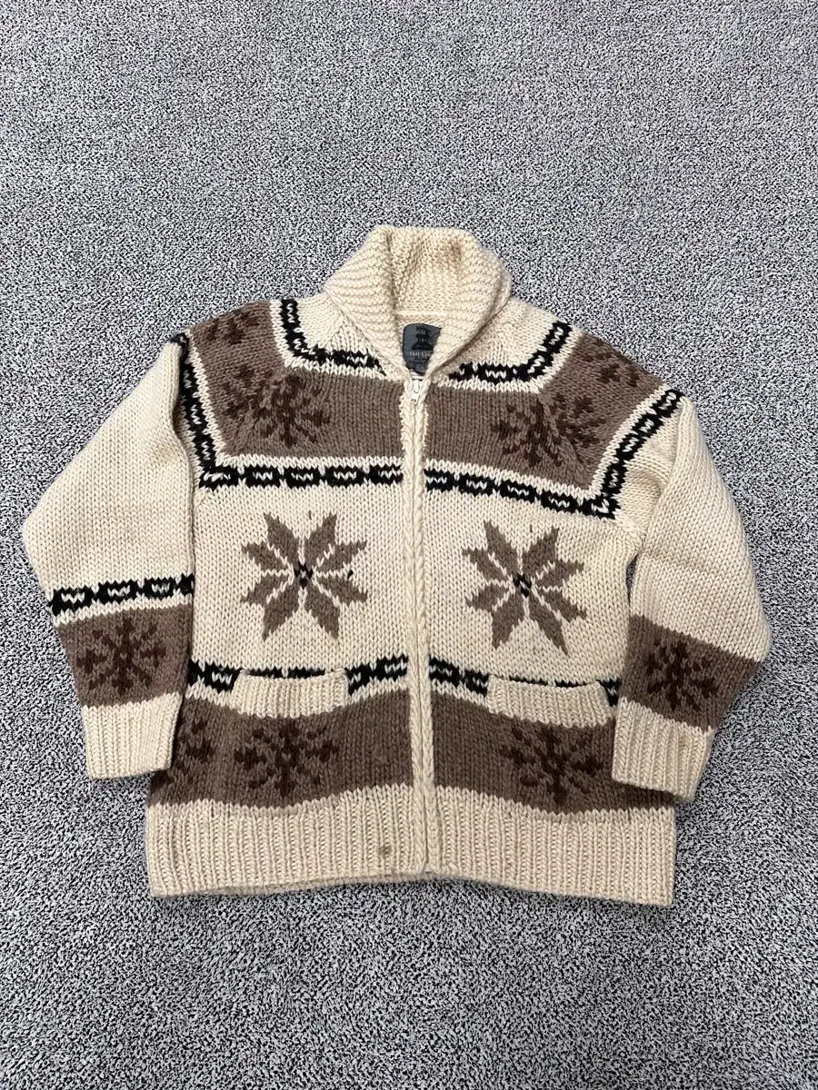 (L)Japan Vintage Cowichan Knit Jacket