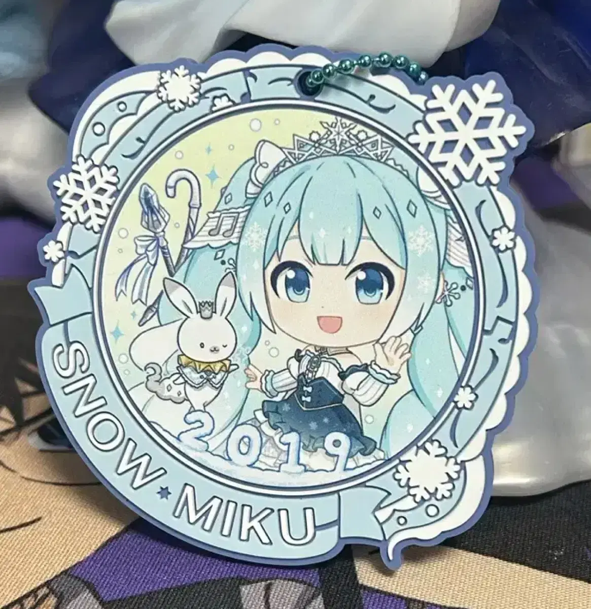 Snow Miku Yukimiku 2019 Kuji First Lottery Rubber Strap Keyring