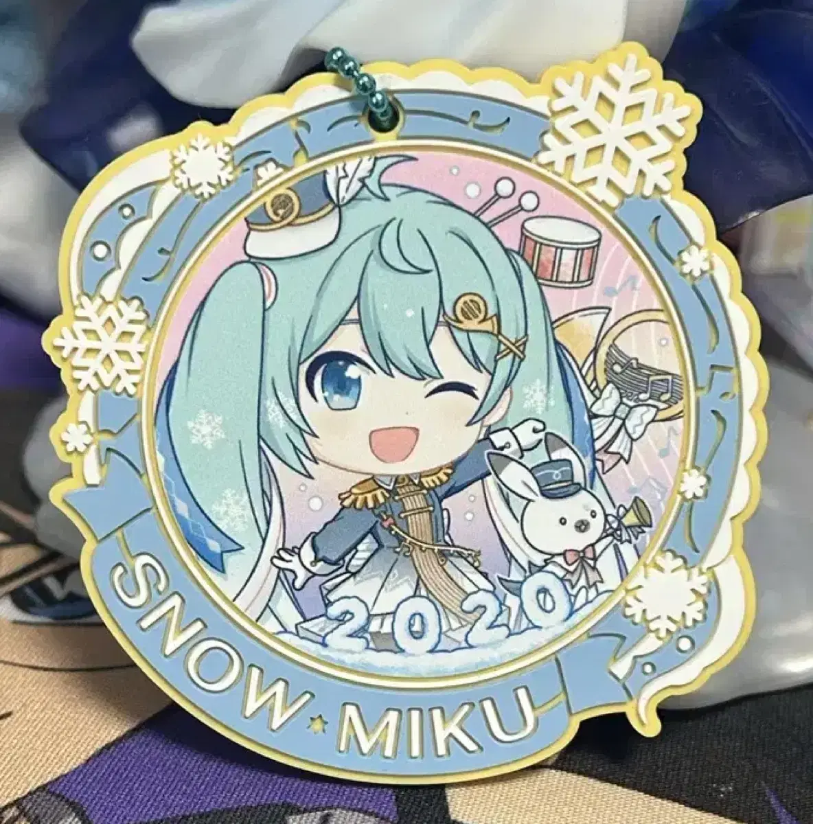 Snow Miku Yukimiku 2020 Kuji First Lottery Rubber Strap Keyring