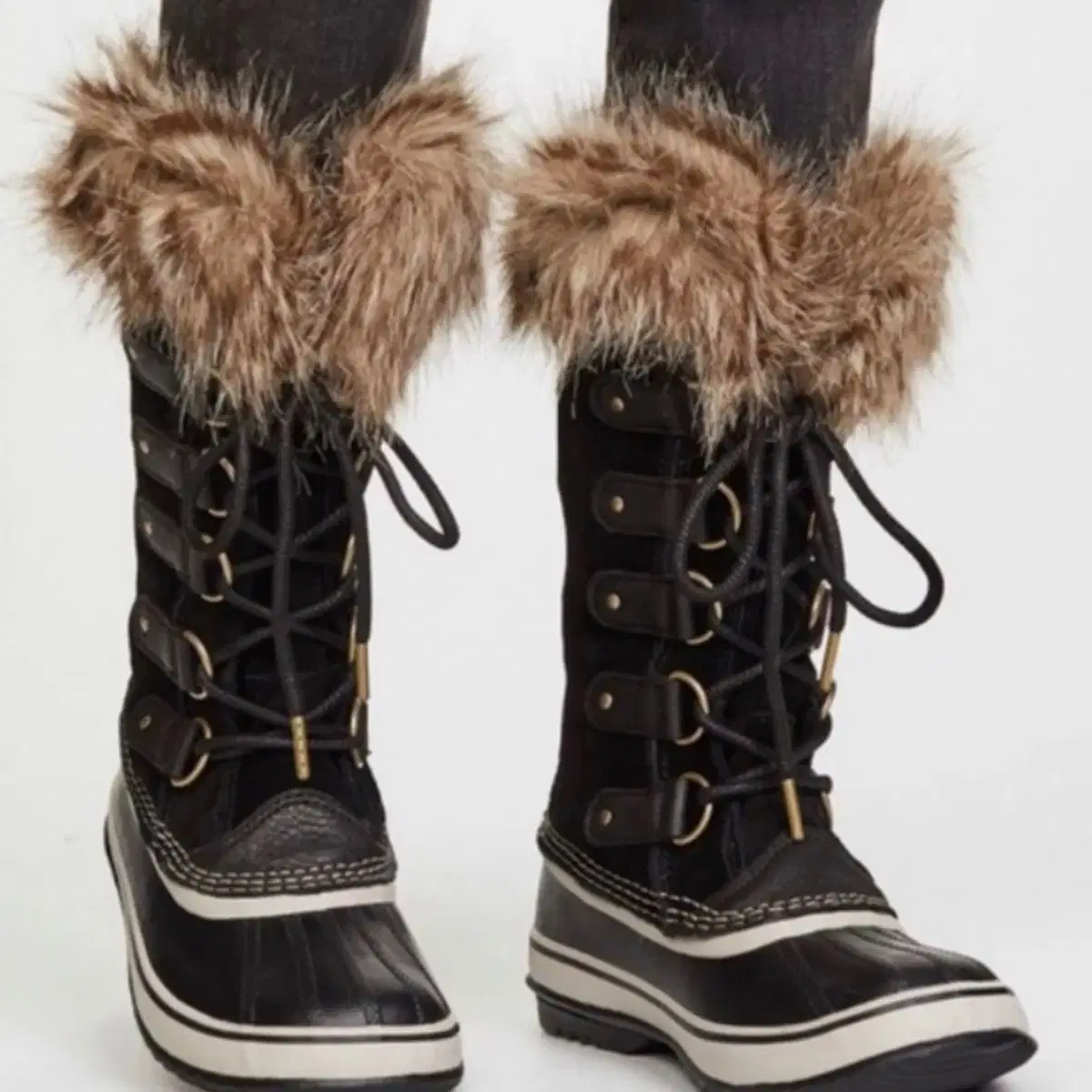 Sorel Womens Joan of Arctic Black Suede