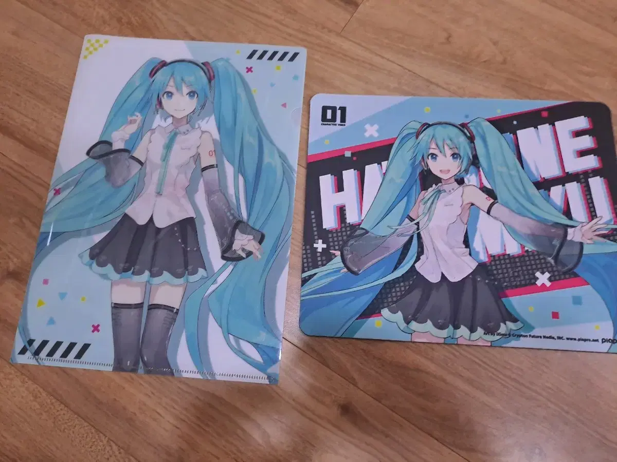 Aniplus Vocaloid Collaboration Cafe Goods Miku File, Mouse Pad