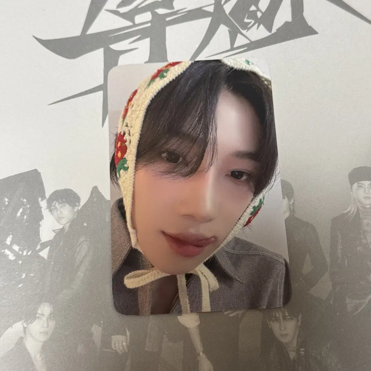 The Boyz new knitting bandana everline unreleased photocard photocard trigger choi chanhee