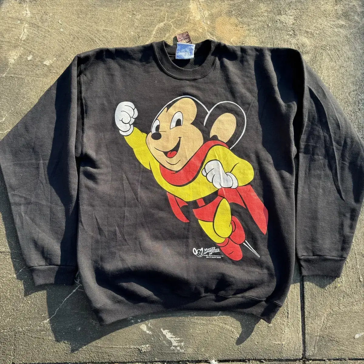 [L~XL] 90s Mighty Mouse 마이티마우스 스웻셔츠