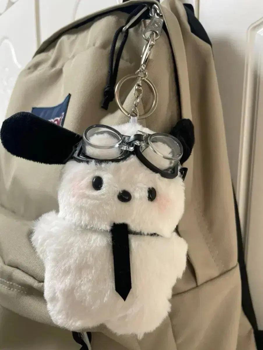 Pilot Puppy doll keyring