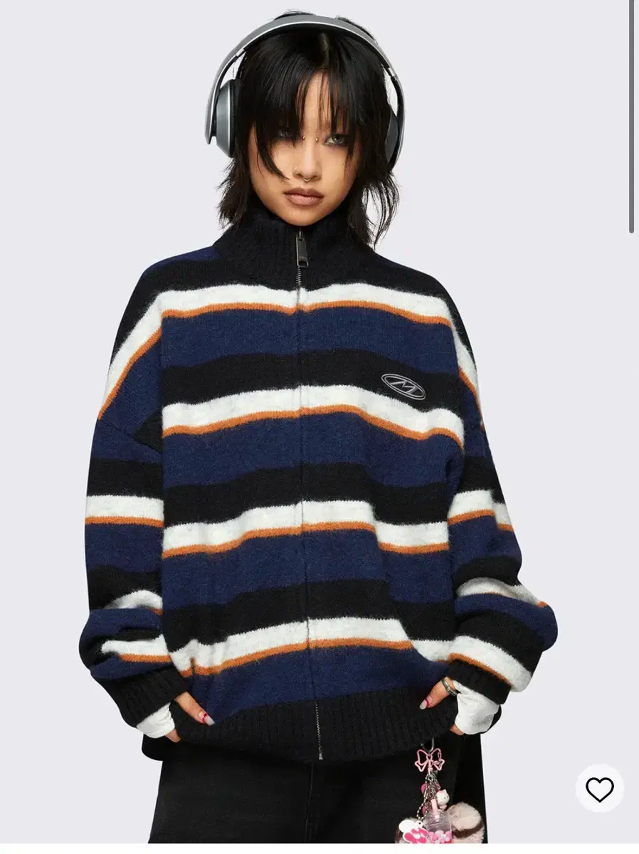 Minga london jane stripe cardigan 가디건