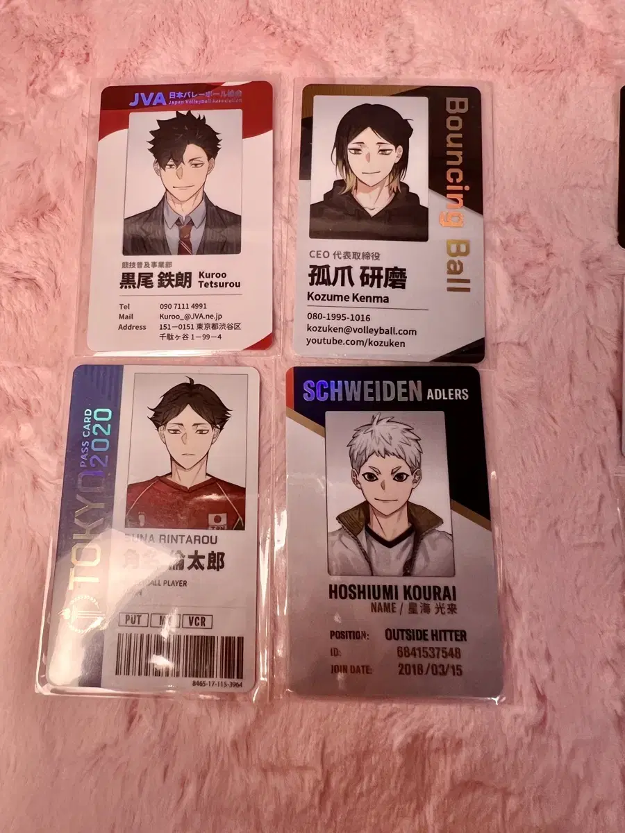 Haikyuu Student Card National ID card I will transfer wtsIncluding certificates