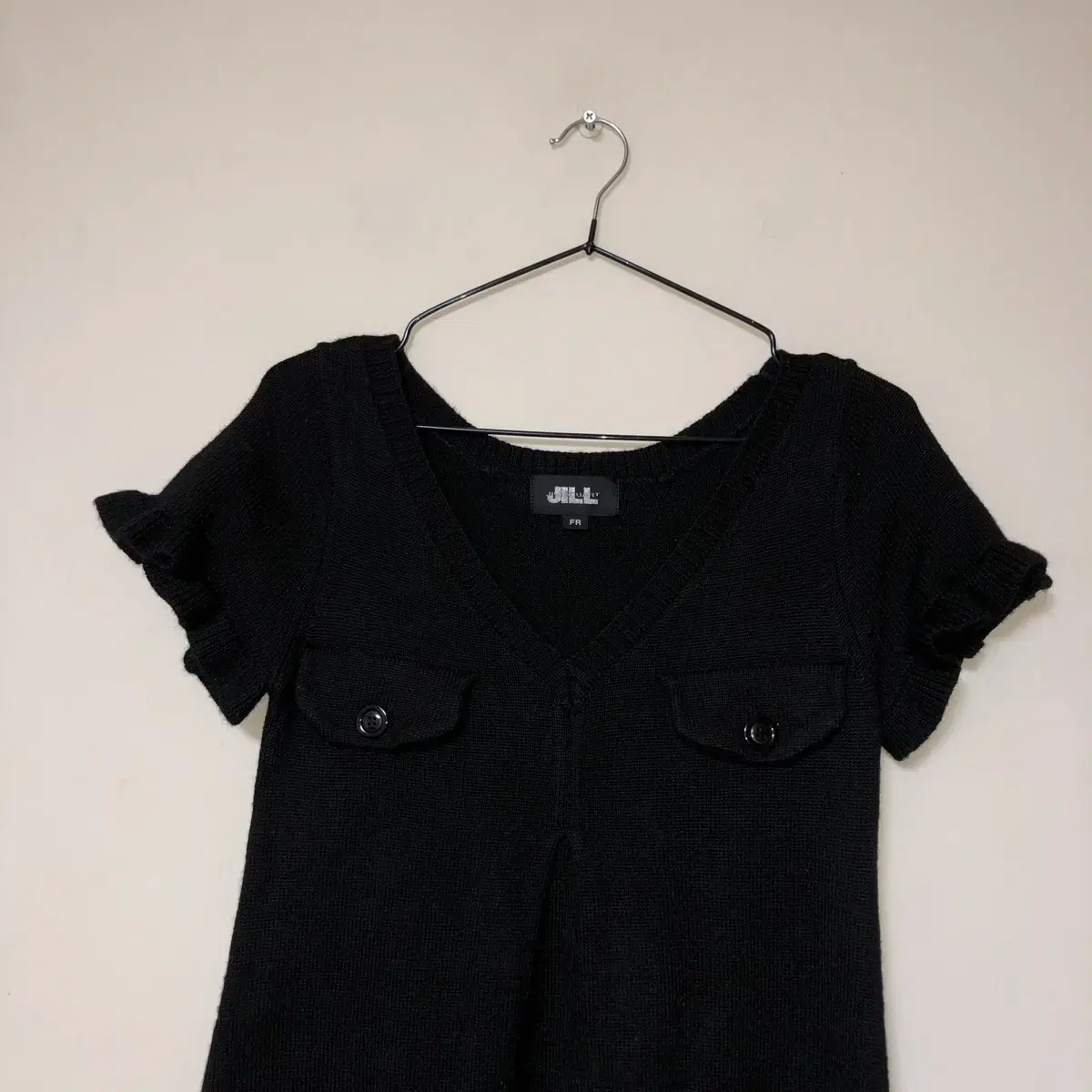 Vintage Jill Stuart frill black mini d